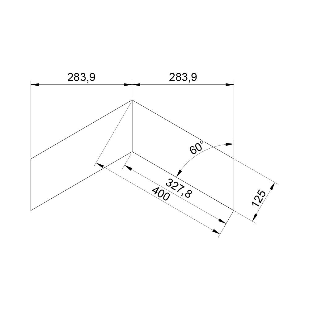 Паркет Елка Французская Lab Arte Chevron Дуб Селект Беж лак 400/328х125х14/3/60°