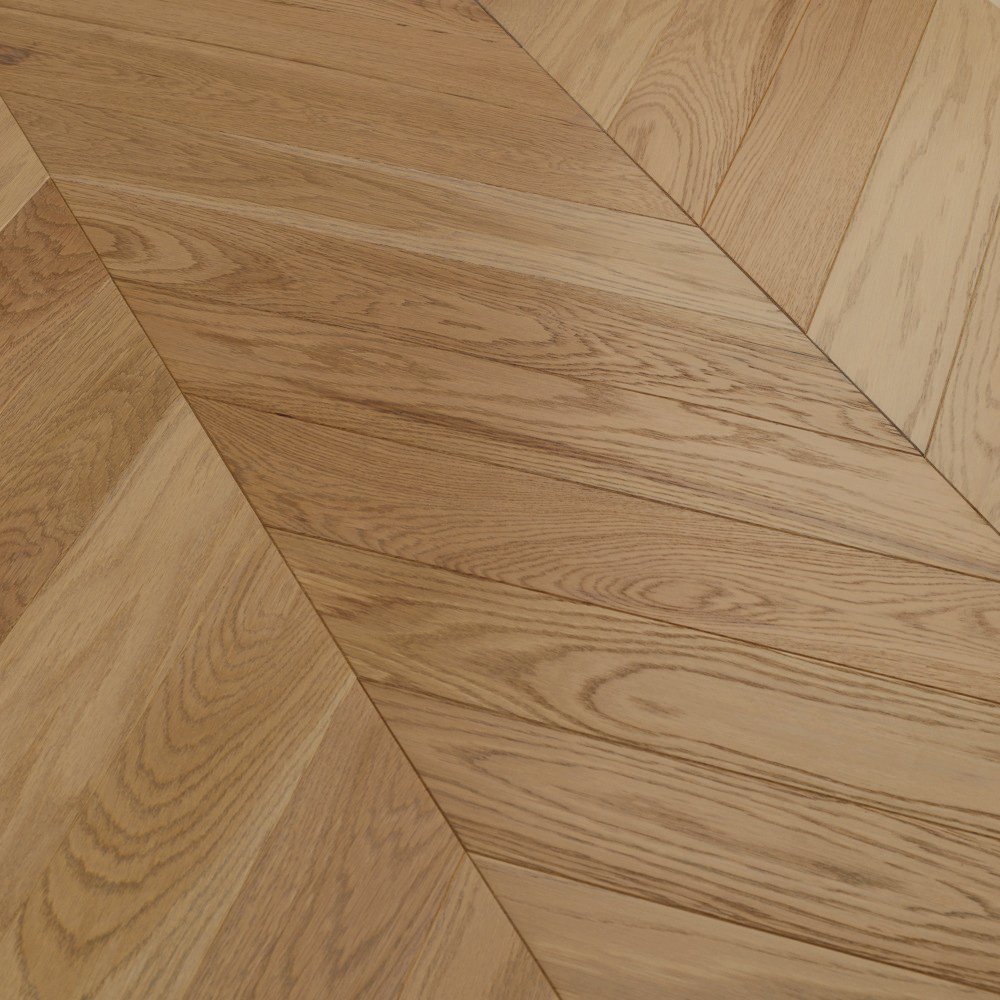 Паркет Елка Французская Lab Arte Chevron Дуб Натур Бург лак 400/348х90х14/3/60°