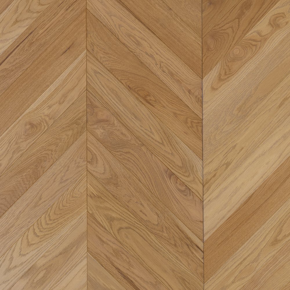 Паркет Елка Французская Lab Arte Chevron Дуб Селект Бург лак 400/328х125х14/3/60°