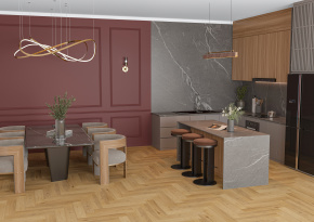 SPC Ламинат Alta Step Дуб Шведский 640х128х4 (1,31 м2) SPC4405 в интерьере