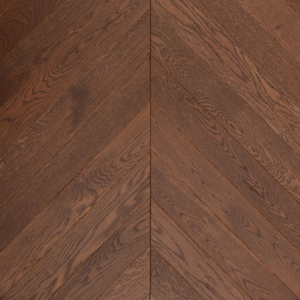 Паркет Елка Французская Lab Arte Chevron Дуб Рустик Табак лак 400/348х90х15,5/4,4/ 60°