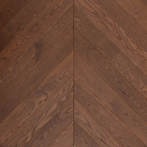 Паркет Елка Французская Lab Arte Chevron Дуб Натур Табак лак 400/348х90х14/3/60° в интерьере