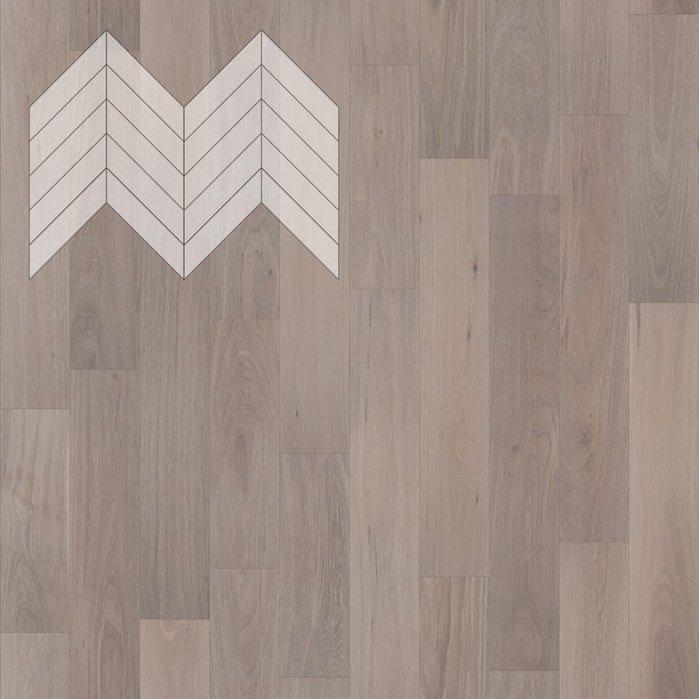 Паркет Елка Французская Lab Arte Chevron Дуб Селект Шарм лак 600/490х110х14/3/45°