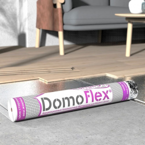 Подложка полимерная композитная DomoFlex Energy с клеевым клапаном  (1 pолик - 10 м2) в интерьере